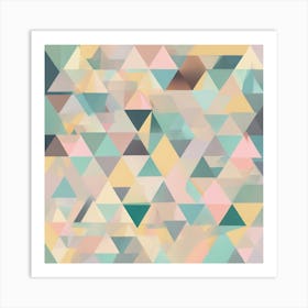 Abstract Triangles 2 Art Print