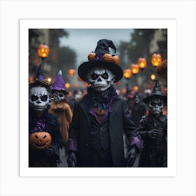 Halloween Parade Art Print