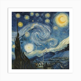 Starry Night By Vincent Image 1 Art Print 2 Art Print