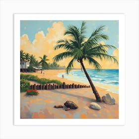 Day At The Beach Art Print