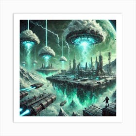 Uranian Vanguard Environmental Mastery Art Print