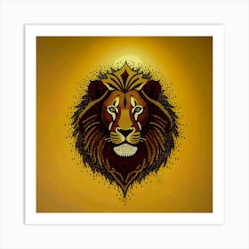 Lion Head 1 Art Print