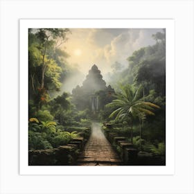 Temple In The Jungle 3 Art Print