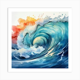 Ocean Wave 1 Art Print