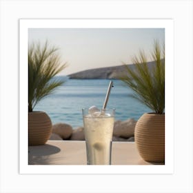 Ice Cold Water at The Mediterranean Art Print