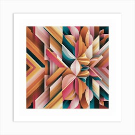 Abstract Geometric Pattern 5 Art Print