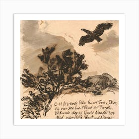 Eagle In Flight Art Print