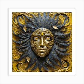 Sun Face 7 Art Print