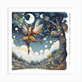 Fairy In The Sky Art Print