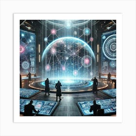 A Sci Fi Scene Depicting The Strategic Goals Of Th Art Print