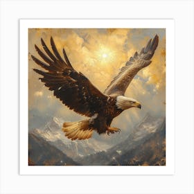 Eagle In Flight 1 Art Print