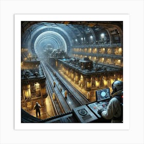 Venusian Enclave Underground Networks Converted Art Print