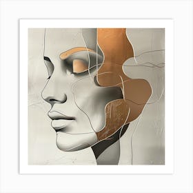 Woman'S Face Art Print