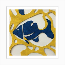 Blue Fish Art Print