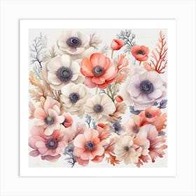 Anemones 4 Art Print