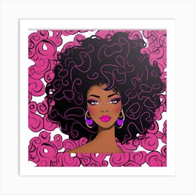 Afro Girl 7 Art Print