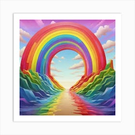 Rainbow In The Sky 8 Art Print