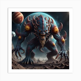 Alien Monster Art Print
