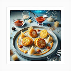 A Beautifully Presented Fusion Dish Named Tteokbokki Rosti 1024x1024 Art Print