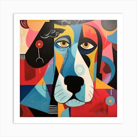 Abstract Dog Painting 5 Art Print