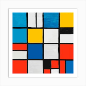 Squares 1 Art Print