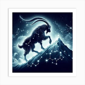 Goat Zodiac Sign 10 Art Print