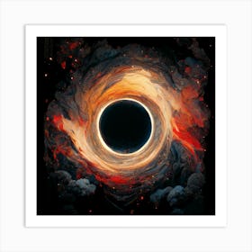 Black Hole Art Print