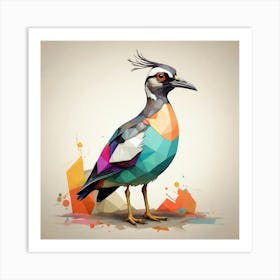 Colorful Bird art print Art Print