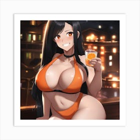 Sexy Anime Girl Art Print