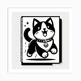 Kawaii Cat 3 Art Print