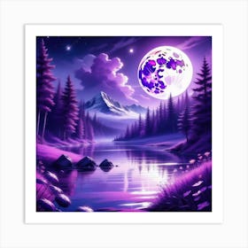 Full Moon In The Sky 1 Art Print