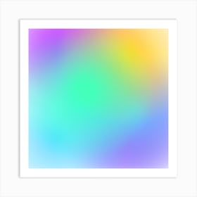 Abstract Background With A Rainbow Art Print