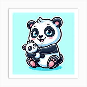 Cute Panda Bear Art Print