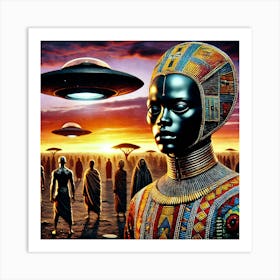 Nubians And Ufos Art Print