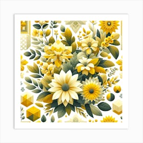 Yellow Flowers Art Print