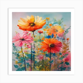 Flowers In Bloom Art Print