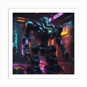 Futuristic Robot 65 Art Print