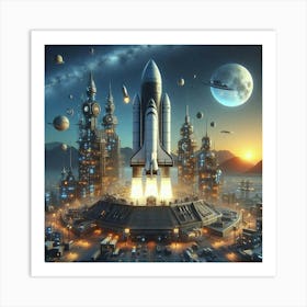 Space Shuttle Launch 3 Art Print