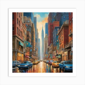 New York City Art Print Art Print