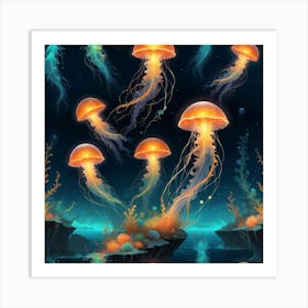 Jellyfish Art Print