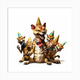 Tiger Party Art Print