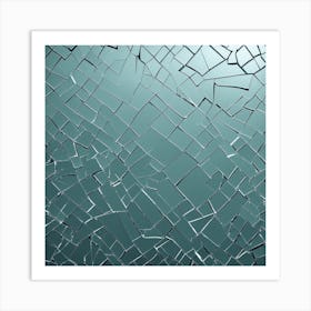 Broken Glass 25 Art Print