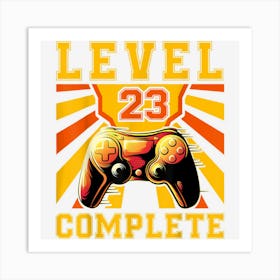 Gamer Gamer Controller 23rd Birthday Level 23 Art Print