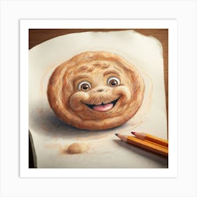 Cookie With A Smile Art Print