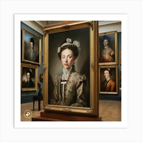 Portrait Of A Lady Art Print