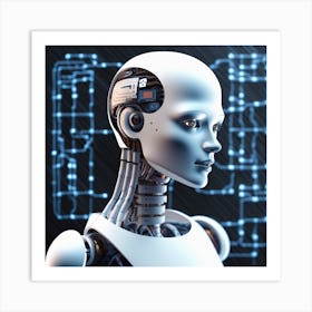 Robot Portrait 9 Art Print