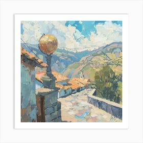 Street In The Mountains Art Print