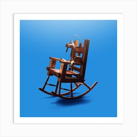 Sit And Relax Square Art Print