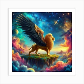 Lion In The Sky 8 Art Print