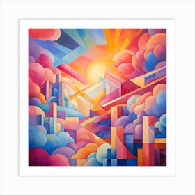 Abstract Cityscape 6 Art Print